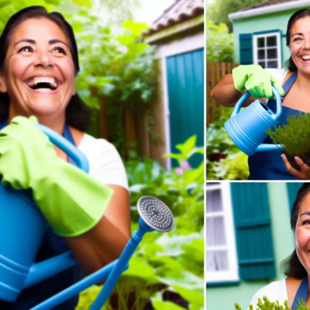 Klienci ogrodniczy oglądający rośliny i dzielący się opiniami